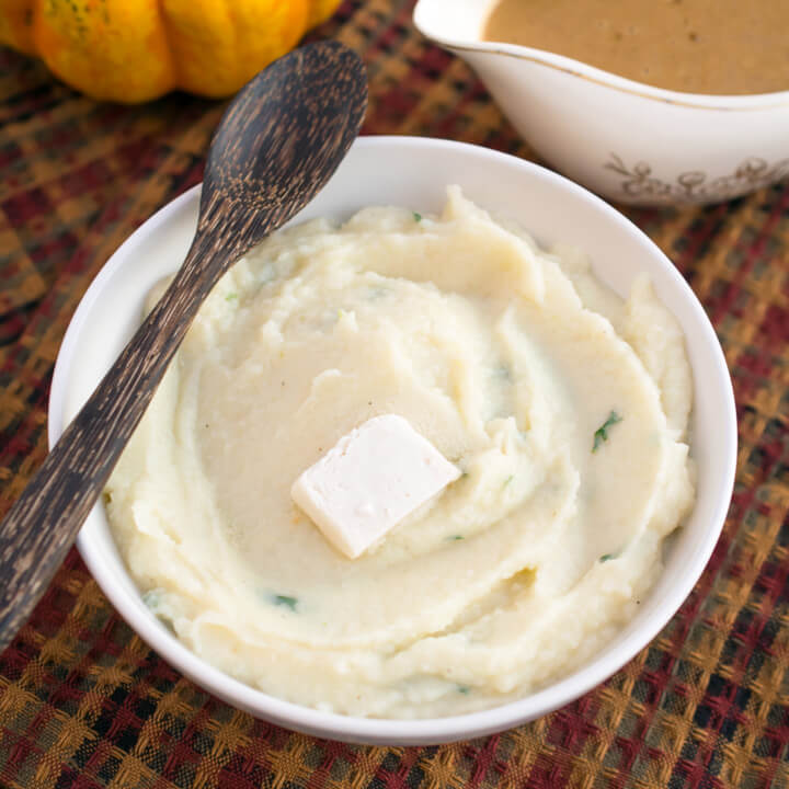Dairy-Free & Creamy Mashed Cauliflower: Paleo, Vegan